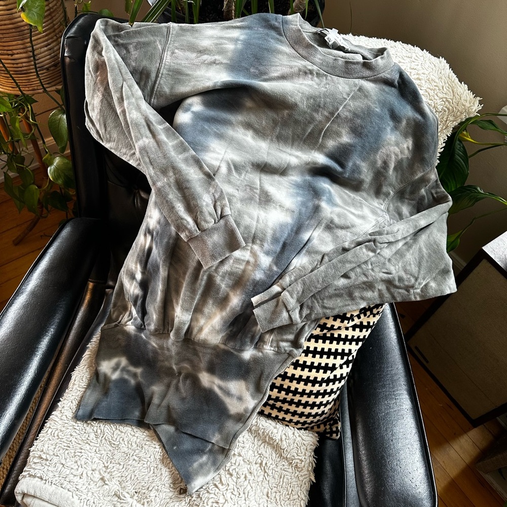 Young Fabulous & Broke Asymmetrical Side Zip Sweater